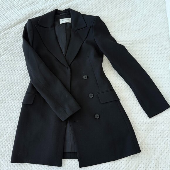 ARITZIA BABATON BLACK BLAZER MINI DRESS 00 - Picture 1 of 7